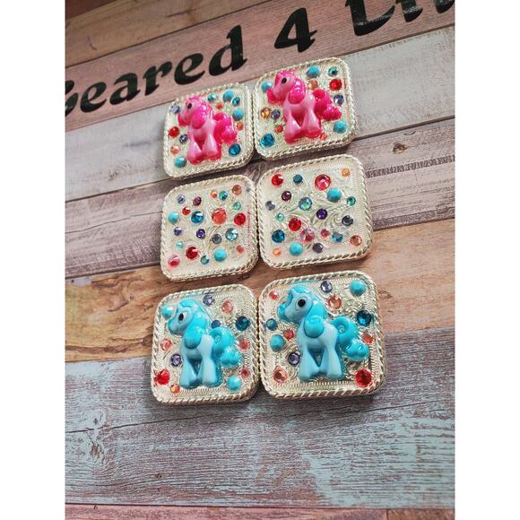 Unicorn conchos saddle tack set , unicorn concho, unicorn tack, unique concho - Picture 2 of 5